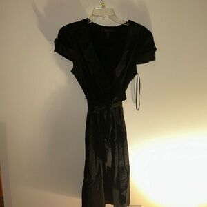 LIKE NEW BCBG belted black dress